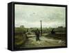 The Outskirts at Paris-Vincent van Gogh-Framed Stretched Canvas