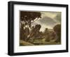 The outskirts of a village near Luxor, Egypt-English Photographer-Framed Giclee Print