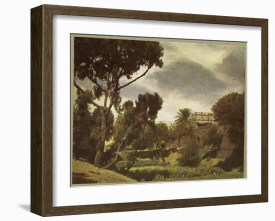 The outskirts of a village near Luxor, Egypt-English Photographer-Framed Giclee Print