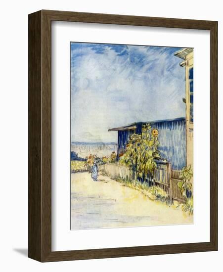 The Outskirts of Paris-Vincent van Gogh-Framed Giclee Print