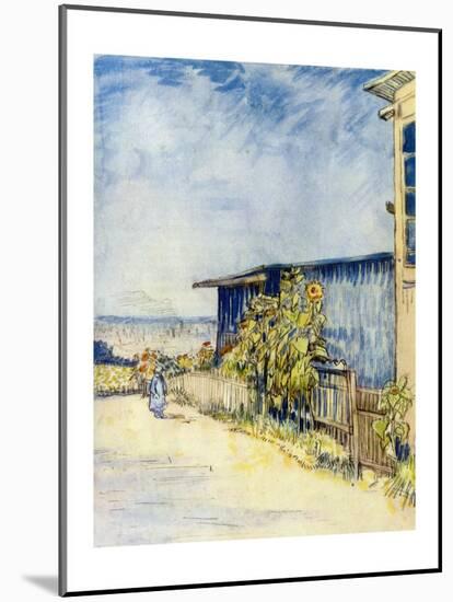 The Outskirts of Paris-Vincent van Gogh-Mounted Giclee Print