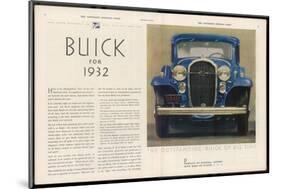 The Outstanding Buick of All Time, The Eight with Everything for Everybody-null-Mounted Art Print
