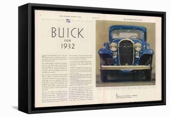 The Outstanding Buick of All Time, The Eight with Everything for Everybody-null-Framed Stretched Canvas