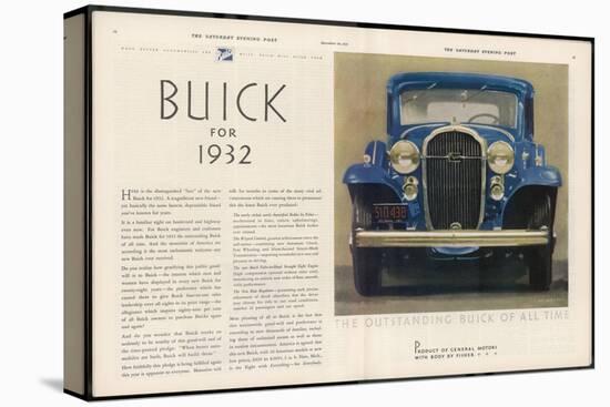 The Outstanding Buick of All Time, The Eight with Everything for Everybody-null-Stretched Canvas