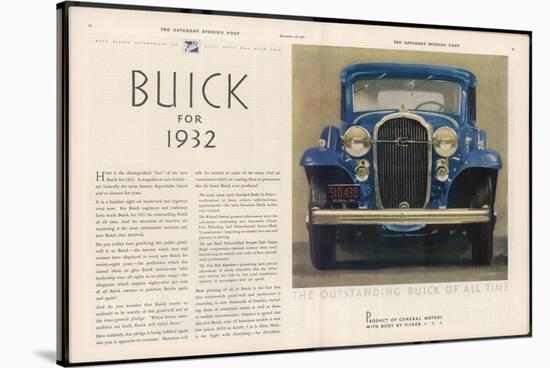 The Outstanding Buick of All Time, The Eight with Everything for Everybody-null-Stretched Canvas