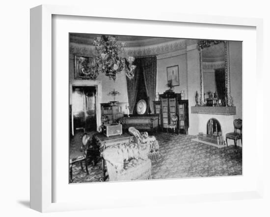 The Oval Sitting-Room at the White House, Washington Dc, USA, 1908-null-Framed Giclee Print