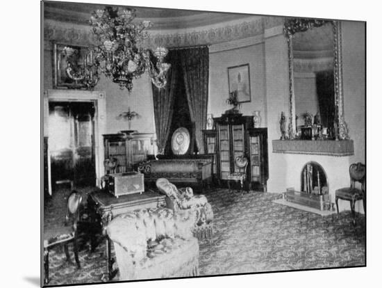 The Oval Sitting-Room at the White House, Washington Dc, USA, 1908-null-Mounted Giclee Print