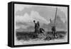 The Overland Pony Express. Photographed by Savage, Salt Lake City, from a Painting by George M. Ott-null-Framed Stretched Canvas