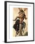 The Overland Stage: Outlaws and Indians-Peter Jackson-Framed Giclee Print