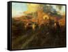 The Overland Trail, 1926-Frank Tenney Johnson-Framed Stretched Canvas