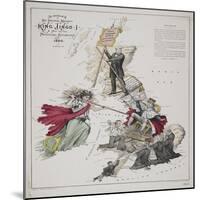 The Overthrow of His Imperial Majesty King Jingo I, A Map of the Political Situation in 1880-Frederick W Rose-Mounted Giclee Print