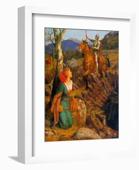 The Overthrowing of the Rusty Knight, C.1894-1908-Arthur Hughes-Framed Giclee Print