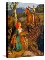 The Overthrowing of the Rusty Knight, C.1894-1908-Arthur Hughes-Stretched Canvas