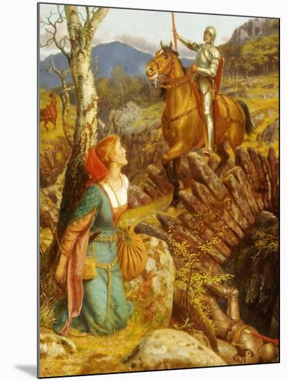 The Overthrowing of the Rusty Knight-Arthur Hughes-Mounted Giclee Print