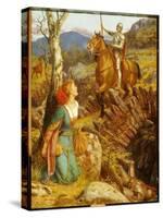 The Overthrowing of the Rusty Night-Arthur Hughes-Stretched Canvas