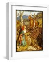 The Overthrowing of the Rusty Night-Arthur Hughes-Framed Giclee Print