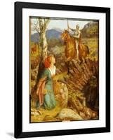 The Overthrowing of the Rusty Night-Arthur Hughes-Framed Giclee Print