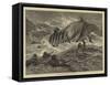 The Overturned Life-Boat-Charles Joseph Staniland-Framed Stretched Canvas