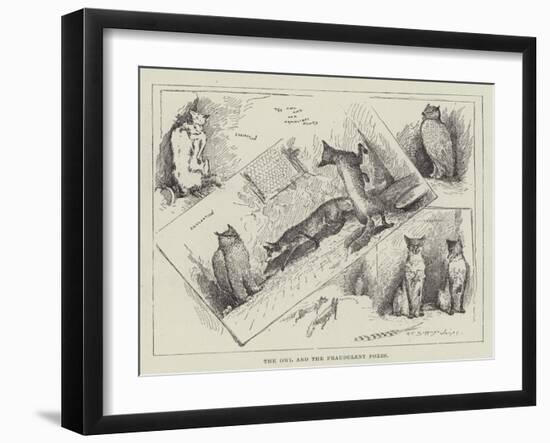 The Owl and the Fraudulent Foxes-Henry Charles Seppings Wright-Framed Giclee Print