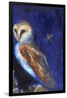 The Owl and the Gold Leaf Dragonfly, 2013-Nancy Moniz Charalambous-Framed Giclee Print