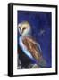 The Owl and the Gold Leaf Dragonfly, 2013,-Nancy Moniz Charalambous-Framed Giclee Print