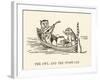 The Owl and the Pussy-Cat Went to Sea in a Beautiful Pea- Green Boat-Edward Lear-Framed Photographic Print