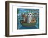 The Owl and the Pussycat, Homage to Mr Lear, 2011-PJ Crook-Framed Giclee Print