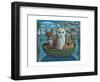 The Owl and the Pussycat, Homage to Mr Lear, 2011-PJ Crook-Framed Giclee Print