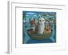 The Owl and the Pussycat, Homage to Mr Lear, 2011-PJ Crook-Framed Giclee Print