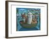 The Owl and the Pussycat, Homage to Mr Lear, 2011-PJ Crook-Framed Giclee Print