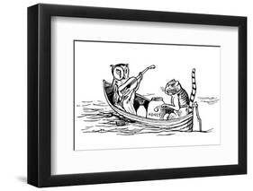 The Owl and The Pussycat-Edward Lear-Framed Premium Giclee Print