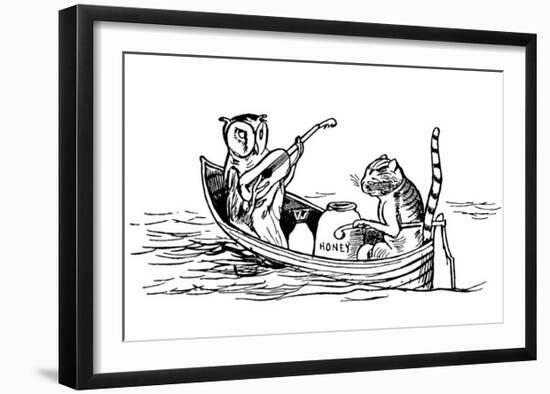 The Owl and The Pussycat-Edward Lear-Framed Premium Giclee Print