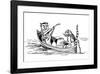 The Owl and The Pussycat-Edward Lear-Framed Premium Giclee Print