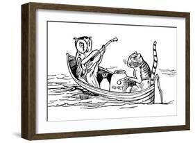 The Owl and the Pussycat-Edward Lear-Framed Giclee Print