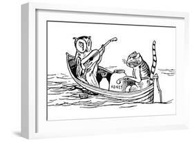 The Owl and the Pussycat-Edward Lear-Framed Giclee Print