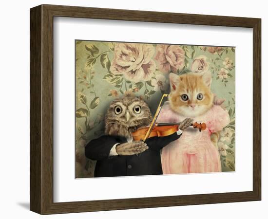 The Owl And The Pussycat-J Hovenstine Studios-Framed Giclee Print