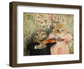 The Owl And The Pussycat-J Hovenstine Studios-Framed Giclee Print