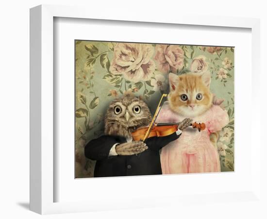 The Owl And The Pussycat-J Hovenstine Studios-Framed Giclee Print