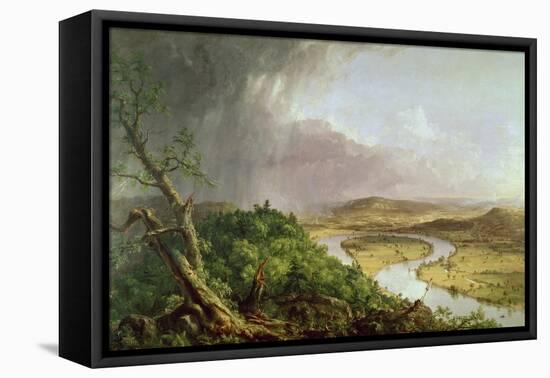 The Oxbow, View from Mount Holyoke, Northampton, Massachusetts, after a Thunderstorm, 1836-Thomas Couture-Framed Stretched Canvas