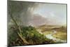 The Oxbow, View from Mount Holyoke, Northampton, Massachusetts, after a Thunderstorm, 1836-Thomas Couture-Mounted Premium Giclee Print