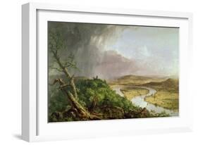 The Oxbow, View from Mount Holyoke, Northampton, Massachusetts, after a Thunderstorm, 1836-Thomas Couture-Framed Giclee Print