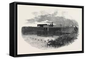 The Oxford and Birmingham Railway: Bridge over the Reservoir, at Solihull, 1852-null-Framed Stretched Canvas