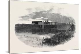The Oxford and Birmingham Railway: Bridge over the Reservoir, at Solihull, 1852-null-Stretched Canvas