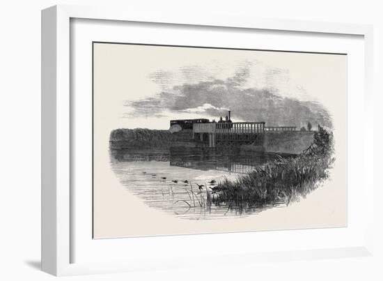 The Oxford and Birmingham Railway: Bridge over the Reservoir, at Solihull, 1852-null-Framed Giclee Print