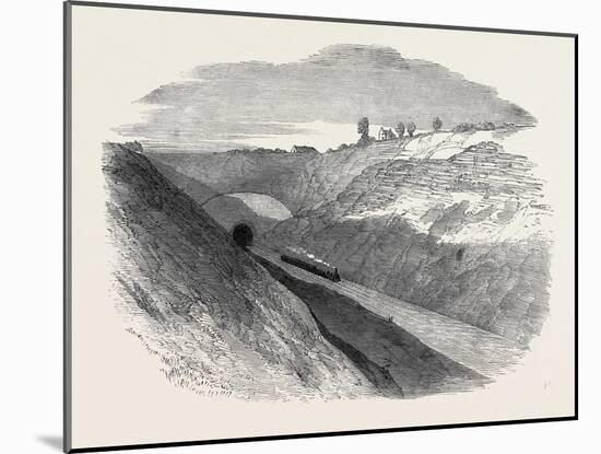 The Oxford and Birmingham Railway: Cutting at Harbury, 1852-null-Mounted Giclee Print
