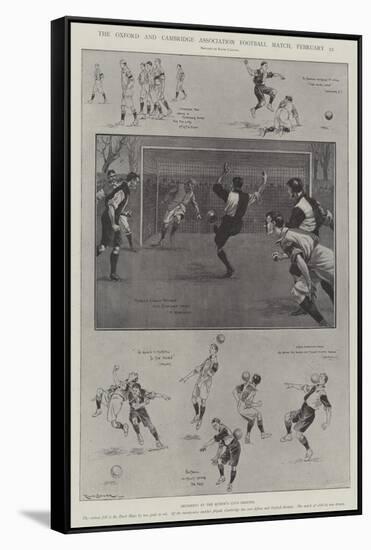 The Oxford and Cambridge Association Football Match, 22 February-Ralph Cleaver-Framed Stretched Canvas