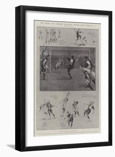 The Oxford and Cambridge Association Football Match, 22 February-Ralph Cleaver-Framed Giclee Print