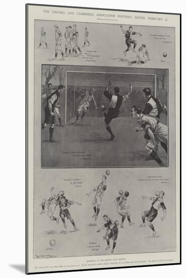 The Oxford and Cambridge Association Football Match, 22 February-Ralph Cleaver-Mounted Giclee Print