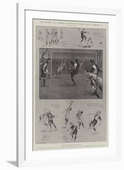 The Oxford and Cambridge Association Football Match, 22 February-Ralph Cleaver-Framed Giclee Print