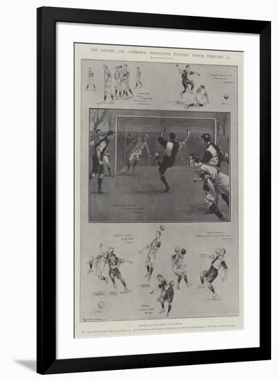 The Oxford and Cambridge Association Football Match, 22 February-Ralph Cleaver-Framed Giclee Print